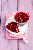 Homemade cherry jam