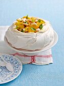 Classic tropical pavlova