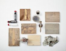 Various examples of shabby-chic wood stains