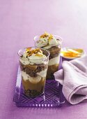 Salted caramel banoffee trifles