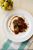 Faraona al Vin Santo (guinea fowl in vin santo, Italy)