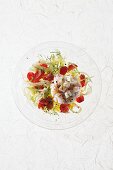 Seabream ceviche with fennel and mint
