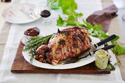 Maggie Beer - Maggie s Barossa Easter - Roast leg of lamb with anchovy and garlic