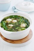 Clear Asian Broth with Fish Balls