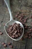 A spoonful of chocolate stars