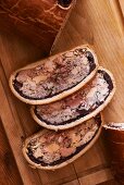 Foie gras baked in bread