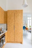 DIY kitchen with chipboard fronts