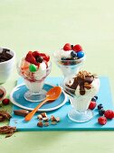 Frozen yoghurt dessert bar