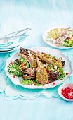 Pistachio Crusted Lamb Cutlets with Witlof Salad