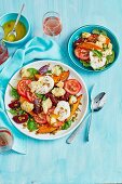 Panzanella mit gebratenem Kürbis und Rote-Bete