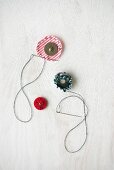 Decorating buttons with fabric remnants