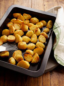 Potatoes roasted in the oven
