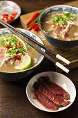 Vietnamese beef soup with anise and cinnamon