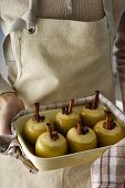 Baked Apples with Cinnamon Ricotta