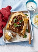 Moroccan spiced lamb pie