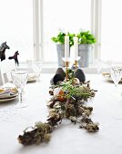 Table centrepiece for Easter buffet