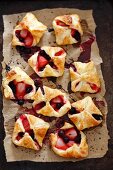 Berry puff pastries