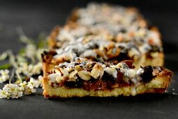 Dried fruit cake with nuts