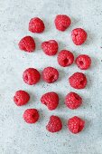 Raspberries (seen from above)