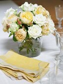 Table Setting with Roses