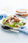 Waldorf salad with smoked chicken breast