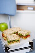 Avocado, Celery & Tomato Sandwiches for Lunch
