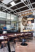 Industrial-style restaurant: 'Potato Shed'