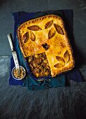 Beef pie with beer and parsnips