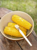 Corn on the cob with butter