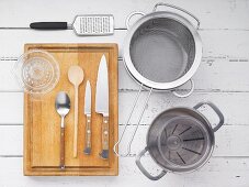 Kitchen utensils for making vegetable ragout