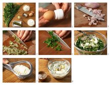 How to prepare remoulade with egg, onions and herbs