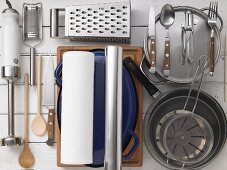 Kitchen utensils for preparing stuff breast of veal
