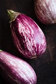 Striped eggplants