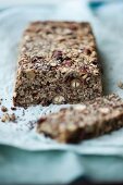 Chia seed bread with poppy seeds, oatmeal, hazelnuts, and linseed