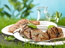 Putenschnitzel mit Tomaten-Mozzarella-Füllung