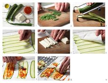 How to prepare courgette rolls