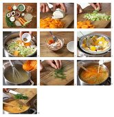 How to prepare shrimp soup with peas