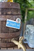 A barrel of beer at Oktober Fest