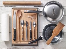 Kitchen utensils for preparing stuffed chicken breast