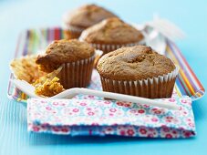 Carrot and almond muffins