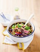 Spicy beef & noodle soup