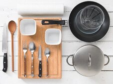 Assorted kitchen utensils