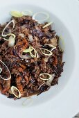 Red risotto with radicchio Trevisano