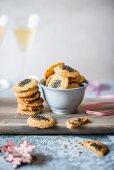 Cheese & poppy seed biscuits for Christmas