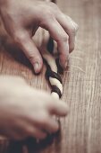 Making swirl cookies