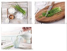 How to prepare a savoury milkshake with chives
