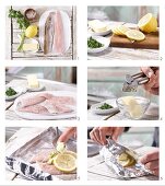 How to prepare trout parcels with herb and garlic butter