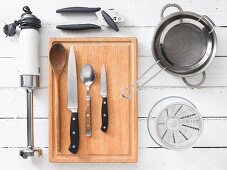 Kitchen utensils for making soup