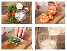How to prepare tomato and soya smoothie