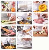 How to prepare fillet of pork with pumpkin and apple